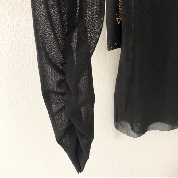 NWT Shinestar Sheer Top - Picture 3 of 7